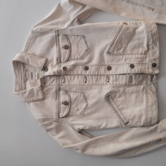 TOMMY HILFIGERTH Flex Denim Jacket small,light acid grey small - Picture 1 of 11